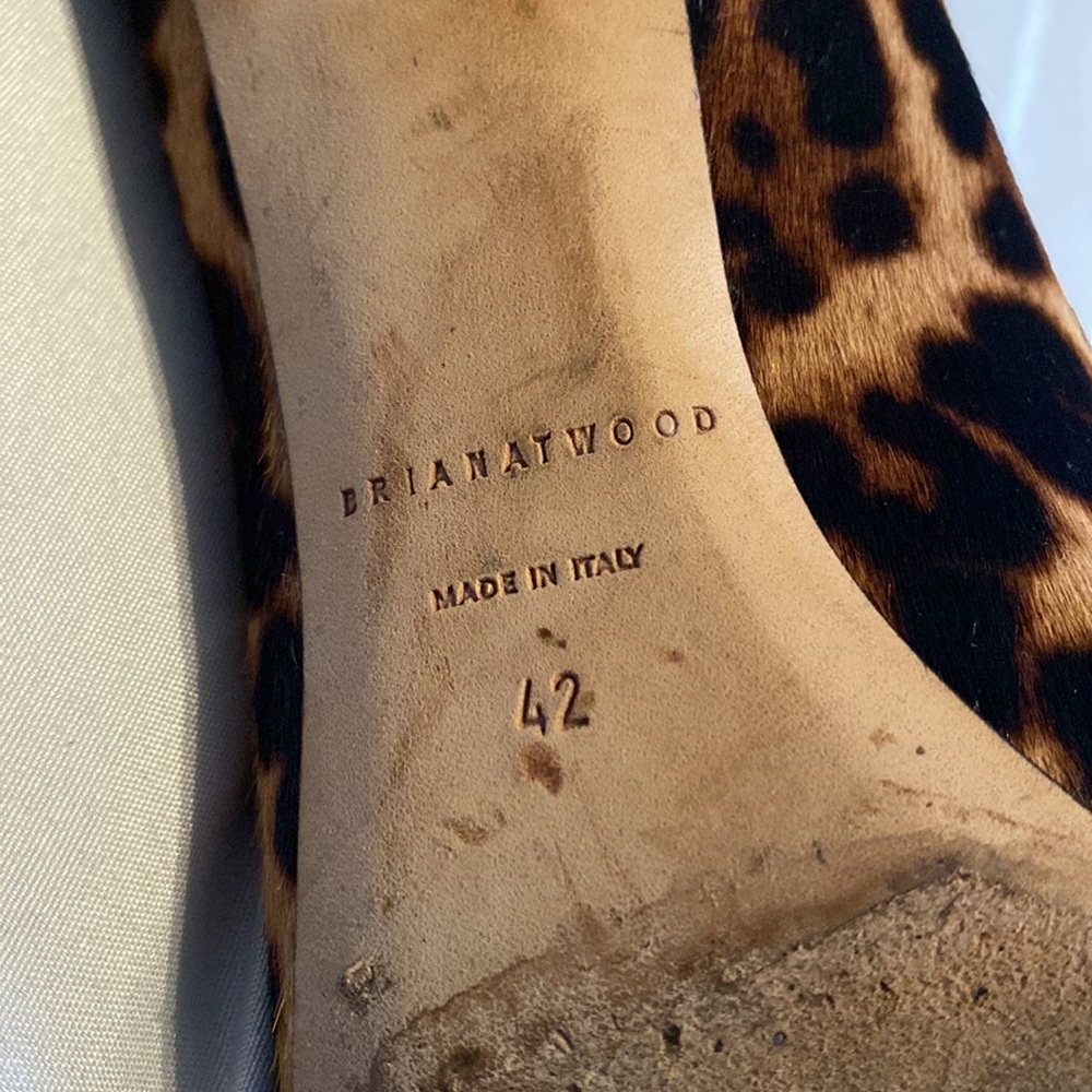 Brian Atwood Leopard print kitten heel - Picture 2 of 3